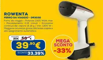 Euronics Ferro da viaggio - dr3030 offerta
