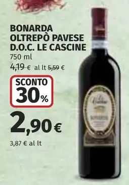 Coop Bonarda oltrepò pavese d.o.c. le cascine offerta