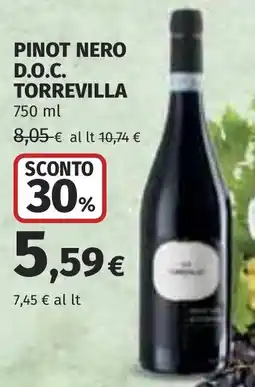 Coop Pinot nero d.o.c. TORREVILLA offerta