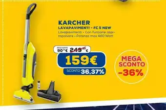 Euronics Karcher lavapavimenti fc 5 new offerta