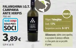 Coop Falanghina i.g.t. campania ante hirpis offerta