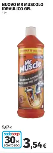 Coop Nuovo mr muscolo idraulico gel offerta