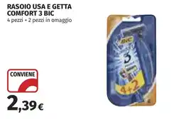 Coop Rasoio usa e getta comfort 3 BIC offerta