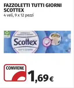 Coop Fazzoletti tutti giorni SCOTTEX offerta
