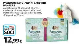 Coop Pannolini e mutandini baby-dry PAMPERS offerta