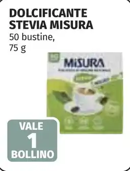 Coop Dolcificante stevia MISURA offerta