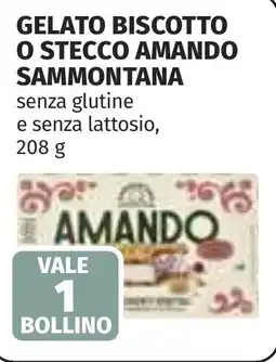 Coop Gelato biscotto o stecco amando SAMMONTANA offerta