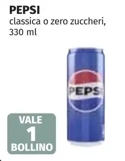 Coop PEPSI classica o zero zuccheri offerta