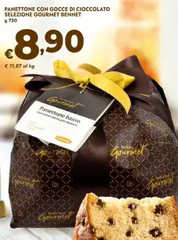 Bennet Panettone con gocce di cioccolato SELEZIONE GOURMET BENNET offerta