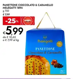 Bennet Panettone cioccolato & caramello melegatti 1894 offerta