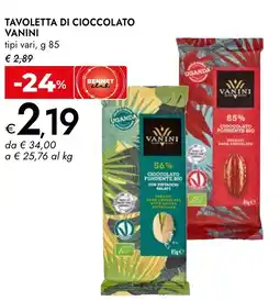 Bennet Tavoletta di cioccolato VANINI offerta