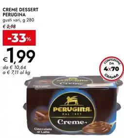 Bennet Creme dessert PERUGINA offerta