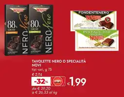 Bennet Tavolette nero o specialità NOVI offerta