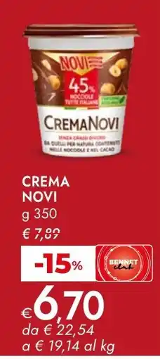 Bennet Crema NOVI offerta