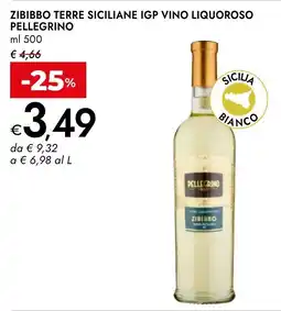 Bennet Zibibbo terre siciliane igp vino liquoroso PELLEGRINO offerta