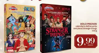 DOLCI PREZIOSI calendario dell'avvento one piece/stranger things