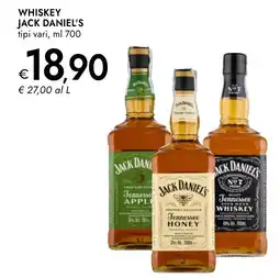 Bennet Whiskey JACK DANIEL'S offerta