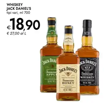 Bennet Whiskey JACK DANIEL'S offerta