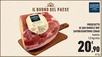 Prosciutto di san daniele dop SAPORI&DINTORNI CONAD