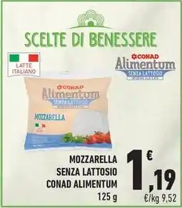 Conad City Mozzarella senza lattosio conad alimentum offerta