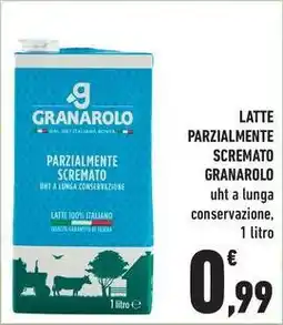 Conad City Latte parzialmente scremato GRANAROLO offerta