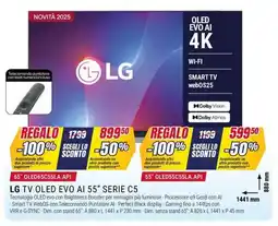 Trony LG TV OLED EVO AI 55" SERIE C5 offerta