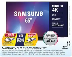 Trony SAMSUNG TV QLED 65” QE65QN70FAUXZT offerta