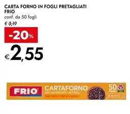 Bennet Carta forno in fogli pretagliati FRIO offerta