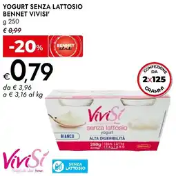 Bennet Yogurt senza lattosio BENNET VIVISI' offerta