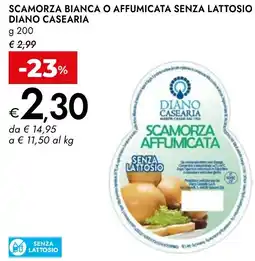 Bennet Scamorza bianca o affumicata senza lattosio DIANO CASEARIA offerta