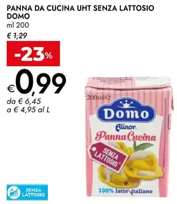 Bennet Panna da cucina uht senza lattosio DOMO offerta