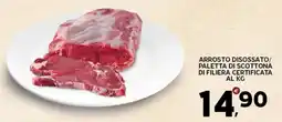 Extra Supermercati Arrosto disossato/ paletta di scottona di filiera certificata offerta