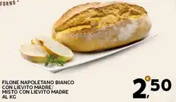 Extra Supermercati Filone napoletano bianco con lievito madre/ misto con lievito madre offerta