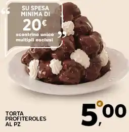Extra Supermercati Torta profiteroles al pz offerta