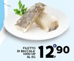 Extra Supermercati Filetto di baccala 1000 up offerta