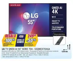 Trony LG TV QNED AI 55" SERIE 70A - 55QNED70A6A offerta