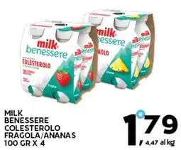 Extra Supermercati Milk benessere colesterolo fragola/ananas offerta