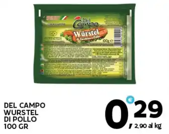 Extra Supermercati Del campo wurstel di pollo offerta