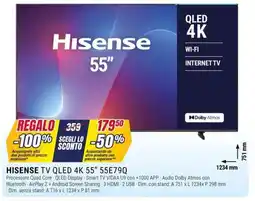 Trony HISENSE TV QLED 4K 55" 55E79Q offerta