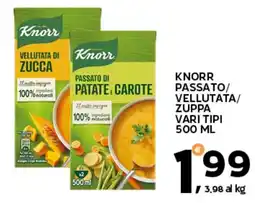 Extra Supermercati Knorr passato/ vellutata/zuppa offerta
