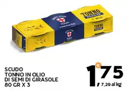 Extra Supermercati Scudo tonno in olio di semi di girasole offerta