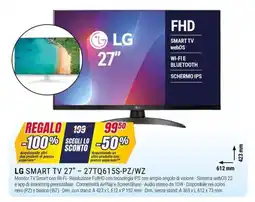 Trony LG SMART TV 27″ – 27TQ615S-PZ/WZ offerta