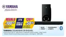 Trony YAMAHA YAMAHA SOUNDBAR SR-B40ABL offerta