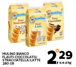 Extra Supermercati Mulino bianco flauti cioccolato/ stracciatella/latte offerta