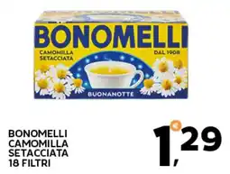 Extra Supermercati Bonomelli camomilla setacciata 18 filtri offerta