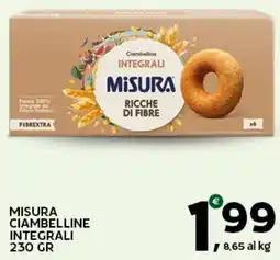 Extra Supermercati Misura ciambelline integrali offerta