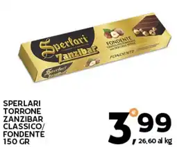 Extra Supermercati Sperlari torrone zanzibar classico/ fondente offerta