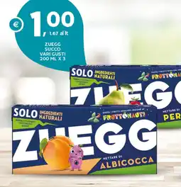 Extra Supermercati Zuegg succo offerta