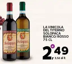 Extra Supermercati La vinicola del titerno solopaca bianco/rosso offerta