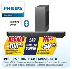 Trony PHILIPS SOUNDBAR TAB8507B/10 offerta